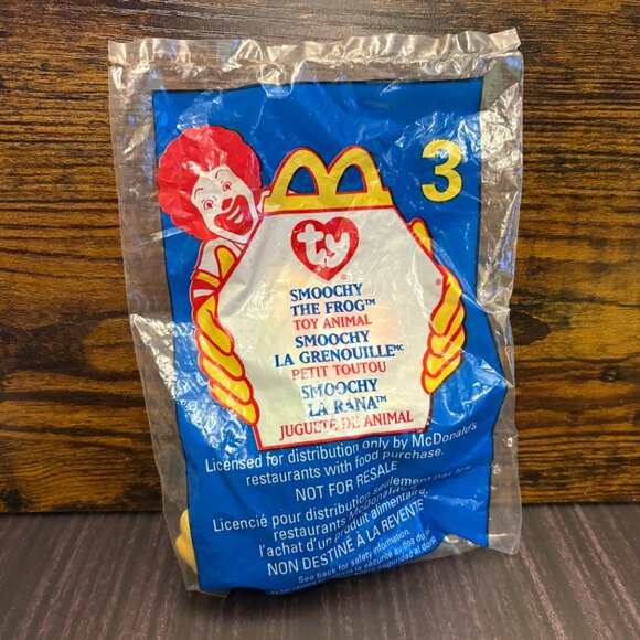 Smoochy the Frog McDonalds TY Teenie Beanie Baby Sealed 1999 (SKU: 103TO) - Picture 1 of 5